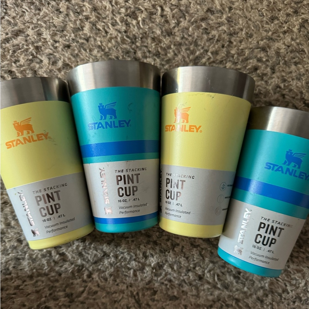 Stanley Stacking Pint Cups - Yellow, Blue, Green